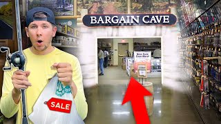 Cabela's BARGAIN CAVE Fishing Challenge!! (DEALS)