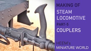 Making handmade steam locomotive - Part 5 - Couplers