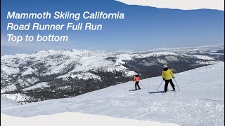 Mammoth Skiing Road Runner full-run 2023