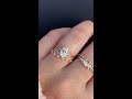 1ct halo threaded and filament comparison by melanie casey fine jewelry