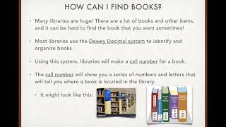 Library Vocabulary Words
