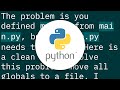 Using global variables between files?