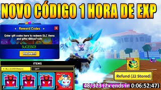 NOVO CÓDIGO + 23 CÓDIGOS DE 2X XP BELI E RESET NO BLOX FRUITS 2024 - blox fruit codes