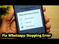 How To Fix Whatsapp Keeps Stopping Error 2026 - Pro Solutions