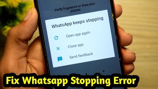 How To Fix Whatsapp Keeps Stopping Error 2024 - Pro Solutions