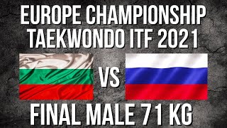 Europe championshipTaekwondo itf 2021. Final male 71 kg