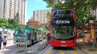 Hong Kong Bus KMB E6M18 @ 31M 九龍巴士 Alexander Dennis Enviro500 MMC New Facelift 石籬(梨貝街) - 葵芳站