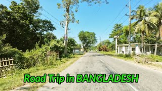 Road Trip in Bangladesh at village beautiful natural Road