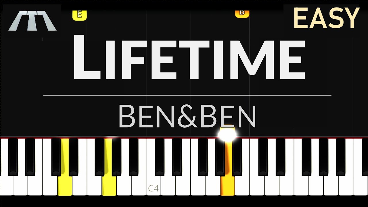 Lifetime Easy Piano Tutorial Chords Chordify