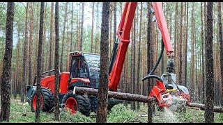 NEW 4 wheel Nisula N6 harvester with 500H harvester head in Poland