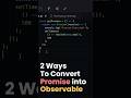 How to Convert JS Promise into #rxjs Observable (defer vs from)