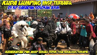 kuda lumping msp terbaru di  Saradan Solokan jeruk kehebatan pak Asep sekali tepuk langsung terkapar