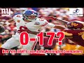 new york giants lose to the washington commanders could the giants go 0 17