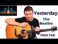 Yesterday - Acoustic Guitar Lesson - The Beatles - Paul McCartney - Drue James