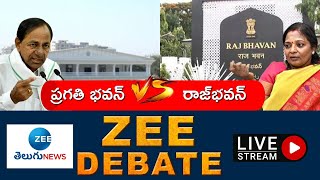 ZEE Debate LIVE: ప్రగతి భవన్‌ Vs రాజ్‌భవన్‌ | Telangana Political News | ZEE Telugu News