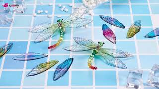 How to Make a Dragonfly Brooch with Glass Beads & Pendants | Kissitty Jewelry