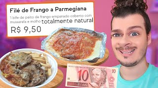 PROVAMOS AS COMIDAS MAIS BARATAS DO APLICATIVO: PARMEGIANA DE FRANGO E CARNE - Vale a pena?