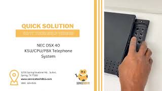 NEC DSX 40 KSUCPUPBX Telephone System