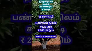 Farmland for sale in Thanjavur | Agriculture land for sale in Thanjavur #shorts  #shortsfeed