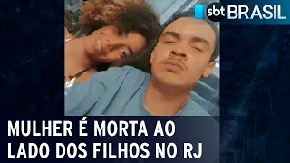 Mulher é morta ao lado dos filhos no centro do Rio de Janeiro | SBT Brasil (26/07/22)