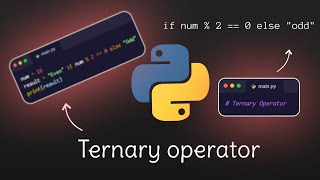 Ternary operator in python | python for beginners