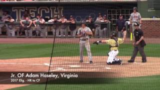 Jr. OF Adam Haseley, Virginia, 2017 Elig.