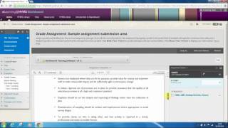 Marking assignments and giving feedback through Blackboard