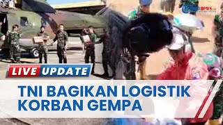 Akses Darat Masih Sulit, TNI Salurkan Logistik Korban Gempa Cianjur Pakai Helikopter Super Puma