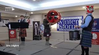 Eric Legere – Gold Medal Bass Drum – 6th Place – Winter Storm 2025