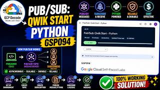 PubSub Qwik Start Python | GSP094 | 100% WORKING SOLUTION | #googlecloudarcade