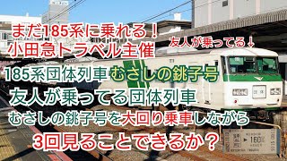 まだ185系に乗れる! 小田急トラベル主催（むさしの銚子号）    友人が乗った団体列車むさしの銚子号を大回り乗車して3回見れるか？