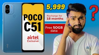 Poco C51 Collaboration with Airtel ⚡ Fully Explain !