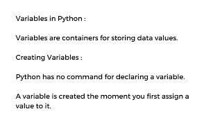 Module 2 | Python Variables