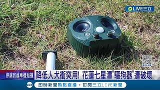 降低人犬衝突用! 花蓮七星潭\