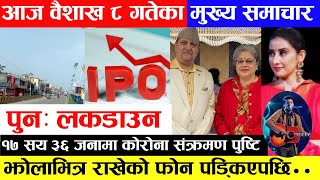 Exclusive News🔴 लकडाउन, मनीषा कोइराला गैरआवसिय नेपाली अभियानमा, पूर्वराजा ज्ञानेन्द्र शाहलाई कोरोना