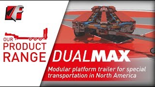 FAYMONVILLE DualMAX - Modular platform trailer for special transportation in North America