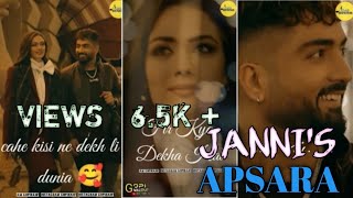 APSARA || Jaani | ASEES KAUR|| new Punjabi status 2021 | Leatest song 2021 | New hindi song | Status