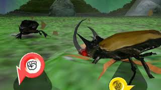 Mushiking Cantori pentagon beetle gameplay