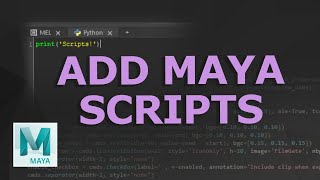 How to Add Scripts to Maya