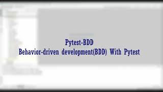 Pytest Tutorial: BDD With Pytest-BDD | Writing our Python Tests with Pytest and BDD