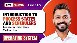 L-1.5: Process States in Operating System| Schedulers(Long term,Short term,Medium term)