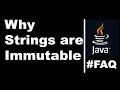 Why strings are immutable in java ..? | Frequently Asked Interview Question