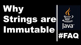 Why strings are immutable in java ..? | Frequently Asked Interview Question