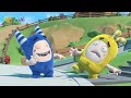 Watch Out! The Three Eyed Frog!  Oddbods  Funny Cartoons for Kids  Moonbug Kids Express Yourself!
