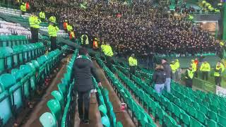 Young Celtic Fan Leads the BSC Young Boys fans chant 👏🍀