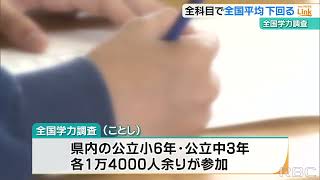 ことしの全国学力調査　沖縄県内の小中学生の正答率が全科目で全国平均を下回る　中学英語は差が広がる