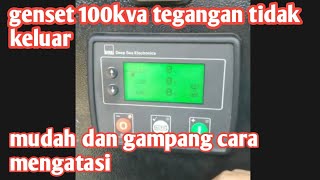 cara memperbaiki genset Cummins 100kva tegangan drop