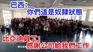 不幸被大家言中，我們喜歡黑暗 | 巴西：你們這是奴隸狀態!  比亞迪員工：感謝公司給我們工作