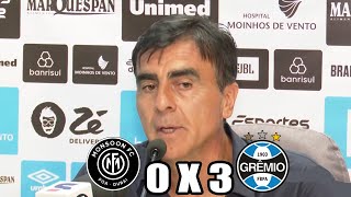 Entrevista coletiva Gustavo Quinteros após Monson 0x3 Grêmio