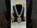 3900 premium quality Victorian pendent set with monalisa beads Ranihaar DM 9182169924